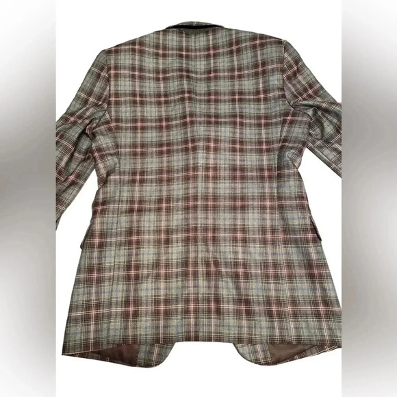 Men’s Bespoke Tazzio Skinny Fit Plaid Two Piece Suit - Picture 5 of 16